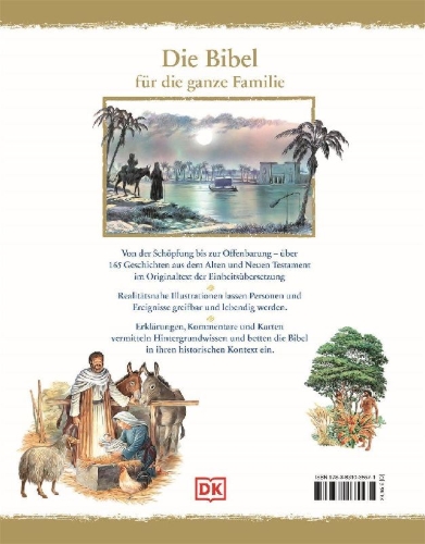 Buchcover und Innenansicht für das Buch: Die große illustrierte Kinderbibel