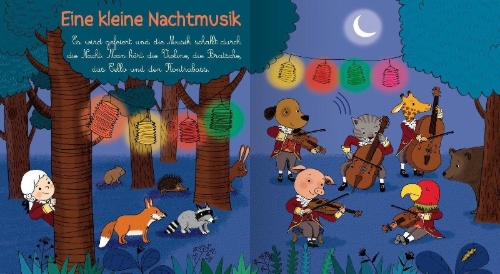 Buchcover und Innenansicht für das Buch: So klingt Mozart