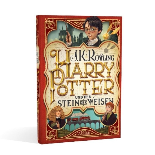Buchcover und Innenansicht für das Buch: Harry Potter and the Philosopher's Stone
