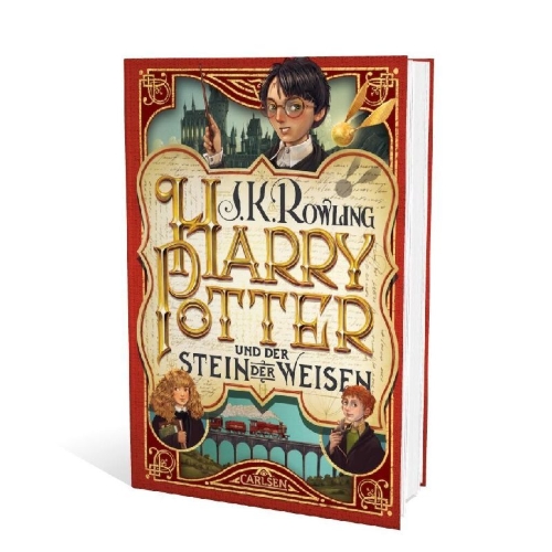 Buchcover und Innenansicht für das Buch: Harry Potter and the Philosopher's Stone