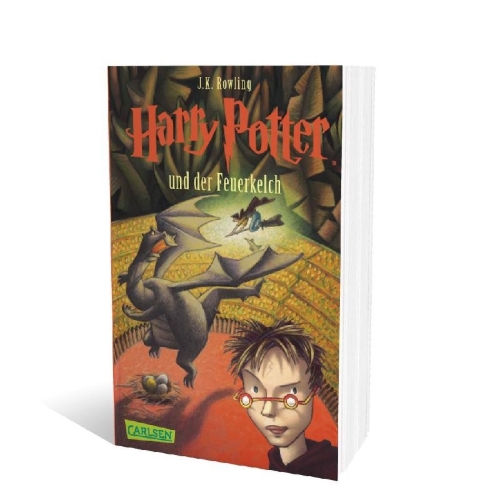 Buchcover und Innenansicht für das Buch: Harry Potter and the Goblet of Fire