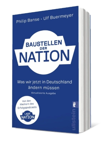 Buchcover und Innenansicht für das Buch: Baustellen der Nation