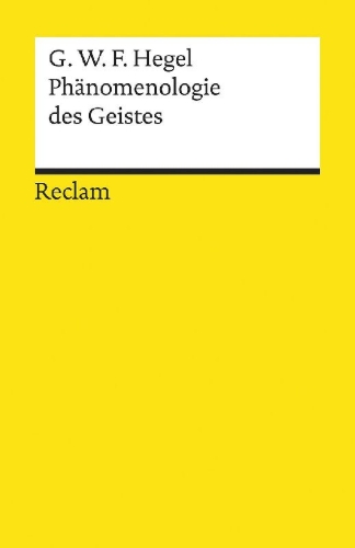 Buchcover und Innenansicht für das Buch: Phänomenologie des Geistes