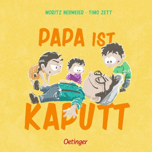 Buchcover und Innenansicht für das Buch: Papa ist kaputt
