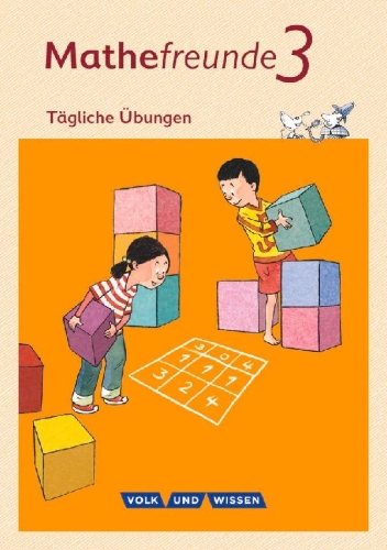 Buchcover und Innenansicht für das Buch: Mathefreunde 3. Schuljahr. Arbeitsheft. Tägliche Übungen. Nord/Süd