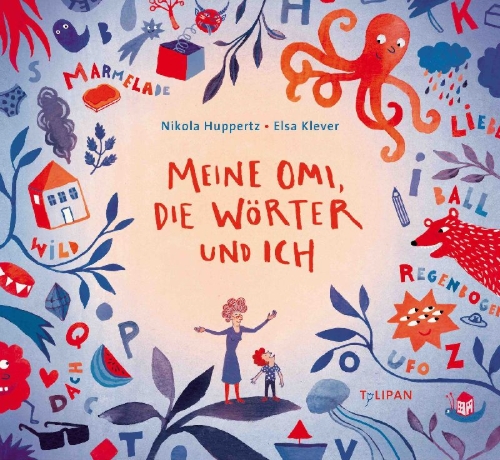 Buchcover und Innenansicht für das Buch: Meine Omi, die Wörter und ich