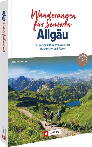 Buchcover und Innenansicht für das Buch: Wanderungen für Senioren Allgäu