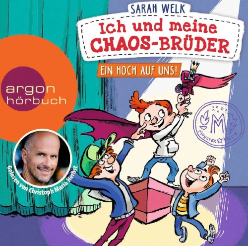 Buchcover und Innenansicht für das Buch: Ich und meine Chaos-Brüder - Ein Hoch auf uns!