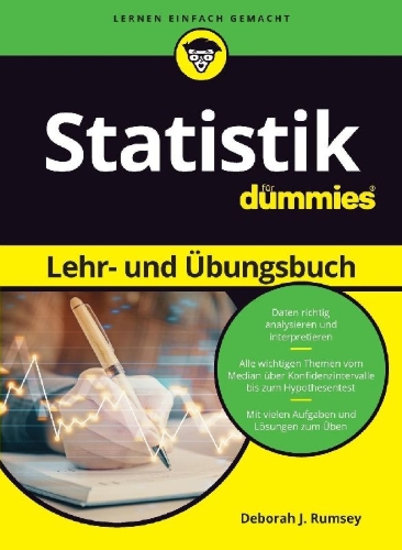 Buchcover und Innenansicht für das Buch: Statistik Lehr- und Übungsbuch für Dummies