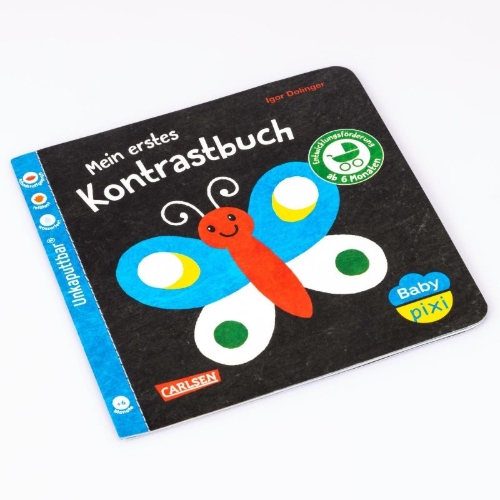 Buchcover und Innenansicht für das Buch: Baby Pixi (unkaputtbar) 157: Mein erstes Kontrastbuch ab 6 Monaten