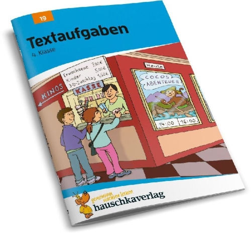 Buchcover und Innenansicht für das Buch: Textaufgaben 4. Klasse