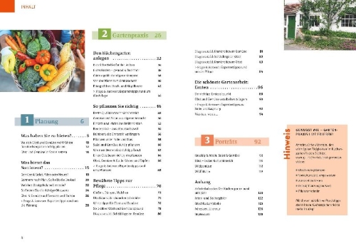 Buchcover und Innenansicht für das Buch: Obst & Gemüse selbst anbauen