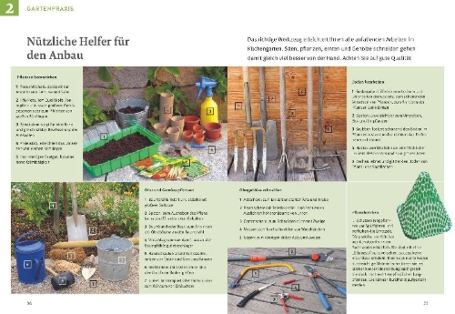 Buchcover und Innenansicht für das Buch: Obst & Gemüse selbst anbauen