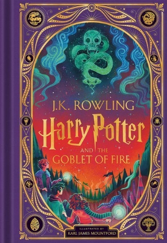 Buchcover und Innenansicht für das Buch: Harry Potter and the Goblet of Fire (Harry Potter, Book 4) (Interactive Illustrated Edition)