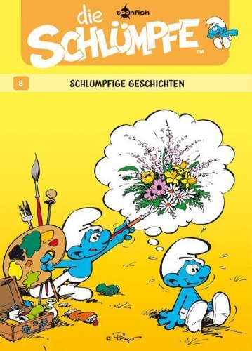 Buchcover und Innenansicht für das Buch: Les Schtroumpfs