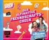 Buchcover und Innenansicht für das Buch: Der ultimative Freundschafts-Check - Das Freundealbum von Checker Tobi und Checkerin Marina