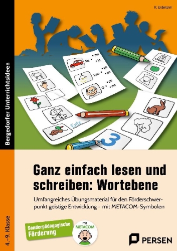 Buchcover und Innenansicht für das Buch: Ganz einfach lesen und schreiben: Wortebene