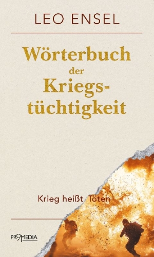 Buchcover und Innenansicht für das Buch: Wörterbuch der Kriegstüchtigkeit