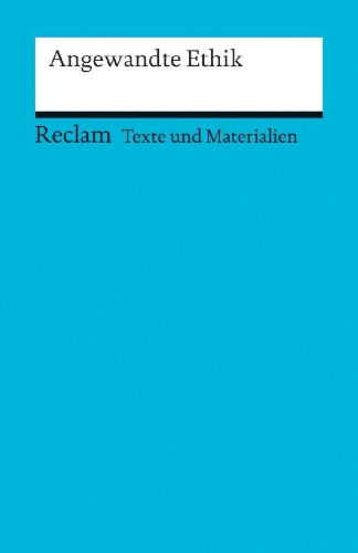 Buchcover und Innenansicht für das Buch: Angewandte Ethik