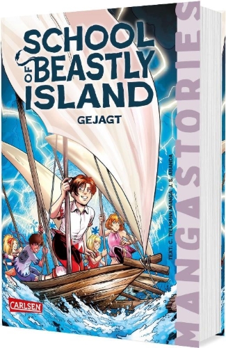 Buchcover und Innenansicht für das Buch: School of Beastly Island 3: Gejagt
