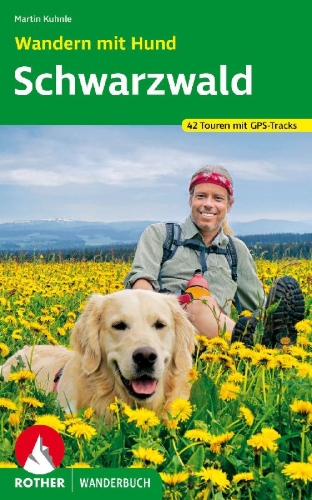 Buchcover und Innenansicht für das Buch: Wandern mit Hund Schwarzwald