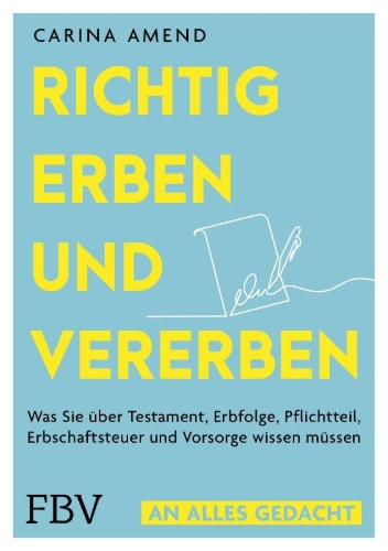 Buchcover und Innenansicht für das Buch: Richtig erben und vererben