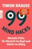 Buchcover und Innenansicht für das Buch: 99 Mind Hacks