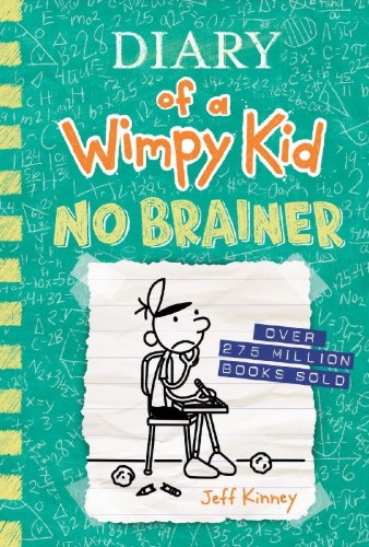 Buchcover und Innenansicht für das Buch: Diary of a Wimpy Kid 18: No Brainer