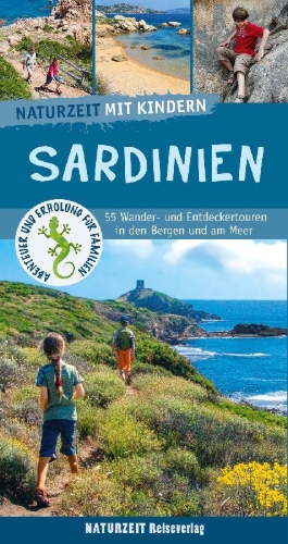 Buchcover und Innenansicht für das Buch: Naturzeit mit Kindern: Sardinien
