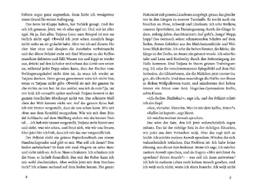 Buchcover und Innenansicht für das Buch: Tschick