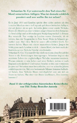 Buchcover und Innenansicht für das Buch: Die Morde in Somers Town | Der fesselnde historische Krimi im düsteren Regency London