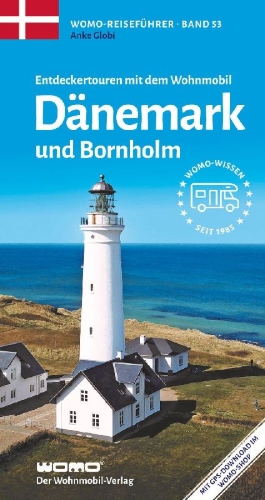 Buchcover und Innenansicht für das Buch: Entdeckertouren mit dem Wohnmobil Dänemark mit Bornholm