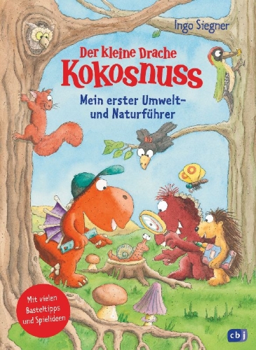 Buchcover und Innenansicht für das Buch: Der kleine Drache Kokosnuss - Mein erster Umwelt- und Naturführer