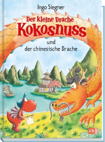 Buchcover und Innenansicht für das Buch: Der kleine Drache Kokosnuss und der chinesische Drache