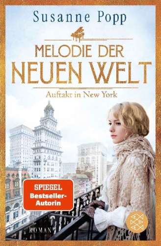 Buchcover und Innenansicht für das Buch: Melodie der neuen Welt - Auftakt in New York