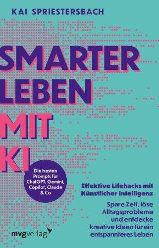 Buchcover und Innenansicht für das Buch: Smarter leben mit KI