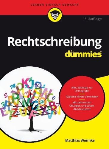 Buchcover und Innenansicht für das Buch: Rechtschreibung für Dummies