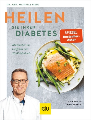 Buchcover und Innenansicht für das Buch: Heilen Sie Ihren Diabetes