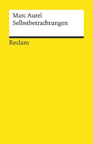 Buchcover und Innenansicht für das Buch: Selbstbetrachtungen