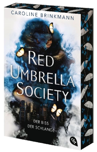Buchcover und Innenansicht für das Buch: Red Umbrella Society - Der Biss der Schlange