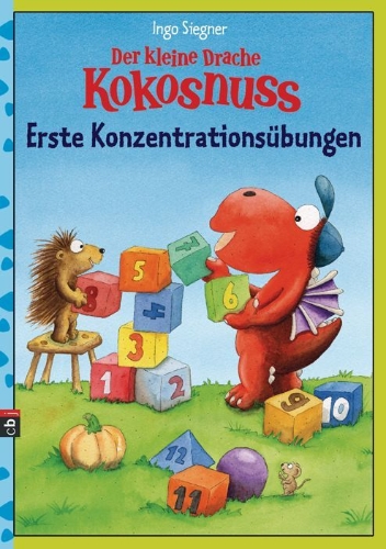 Buchcover und Innenansicht für das Buch: Der kleine Drache Kokosnuss - Erste Konzentrationsübungen