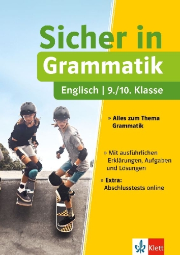 Buchcover und Innenansicht für das Buch: Sicher in Englisch Grammatik 9./10. Klasse