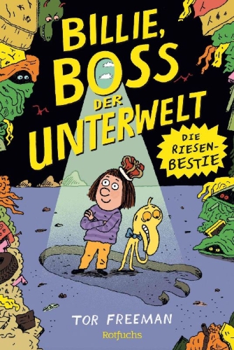 Buchcover und Innenansicht für das Buch: Boss of the Underworld: Shirley vs the Huge Beast