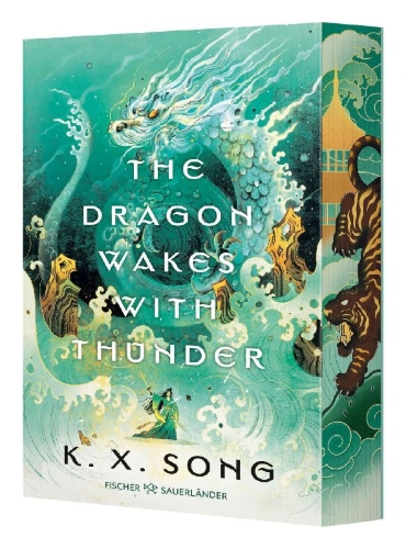Buchcover und Innenansicht für das Buch: The Dragon Wakes With Thunder