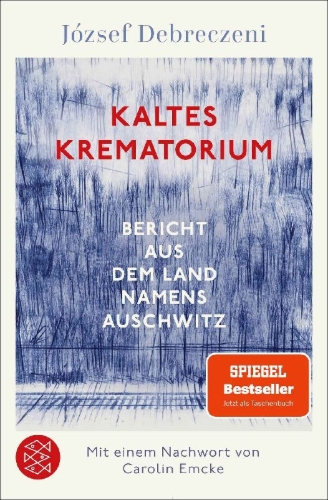 Buchcover und Innenansicht für das Buch: Hideg Krematórium. Auschwitz regénye