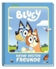 Buchcover und Innenansicht für das Buch: Bluey: Meine ersten Freunde