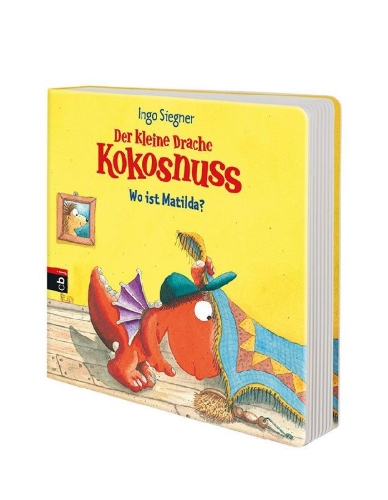 Buchcover und Innenansicht für das Buch: Der kleine Drache Kokosnuss - Wo ist Matilda?