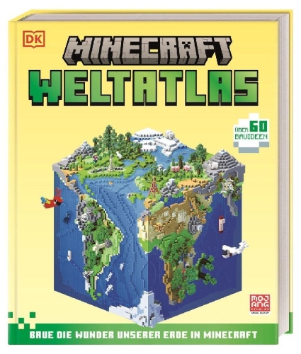Buchcover und Innenansicht für das Buch: Minecraft Weltatlas