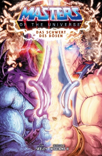 Buchcover und Innenansicht für das Buch: Masters of the Universe: Das Schwert des Bösen