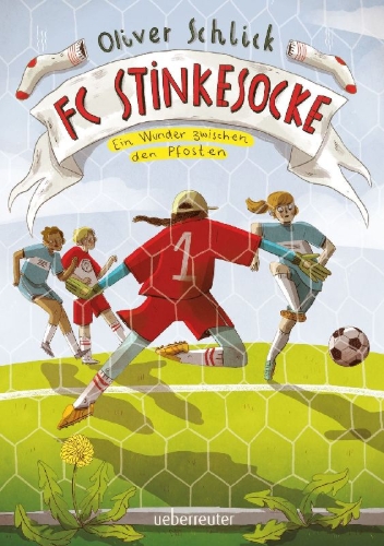 Buchcover und Innenansicht für das Buch: FC Stinkesocke - Ein Wunder zwischen den Pfosten
